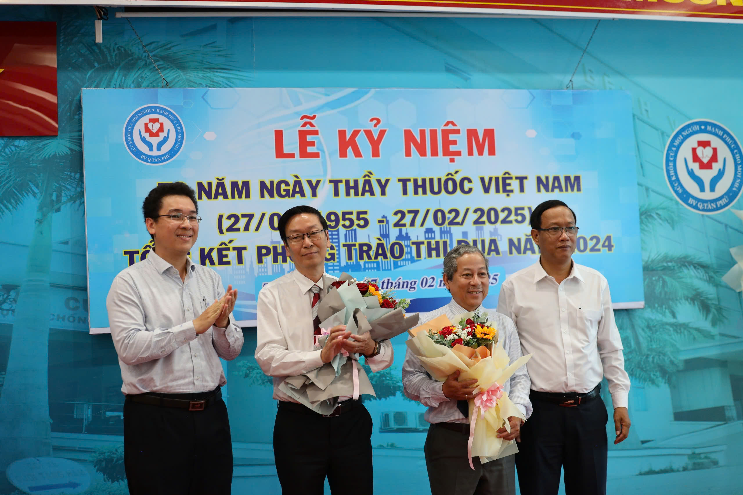 Bệnh viện quận Tân Phú tổ chức  Lễ Kỷ niệm 70 năm ngày Thầy Thuốc Việt Nam (27/2/1955-27/2/2025)