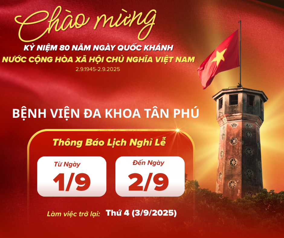 Thông báo lịch nghỉ lễ 2/9/2025