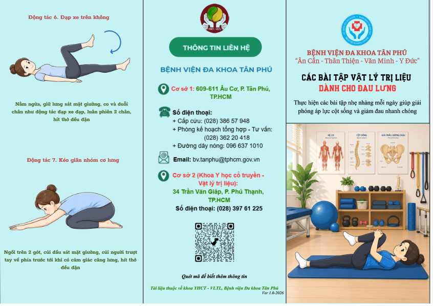 CÁC BÀI TẬP VẬT LÝ TRỊ LIỆU DÀNH CHO ĐAU LƯNG