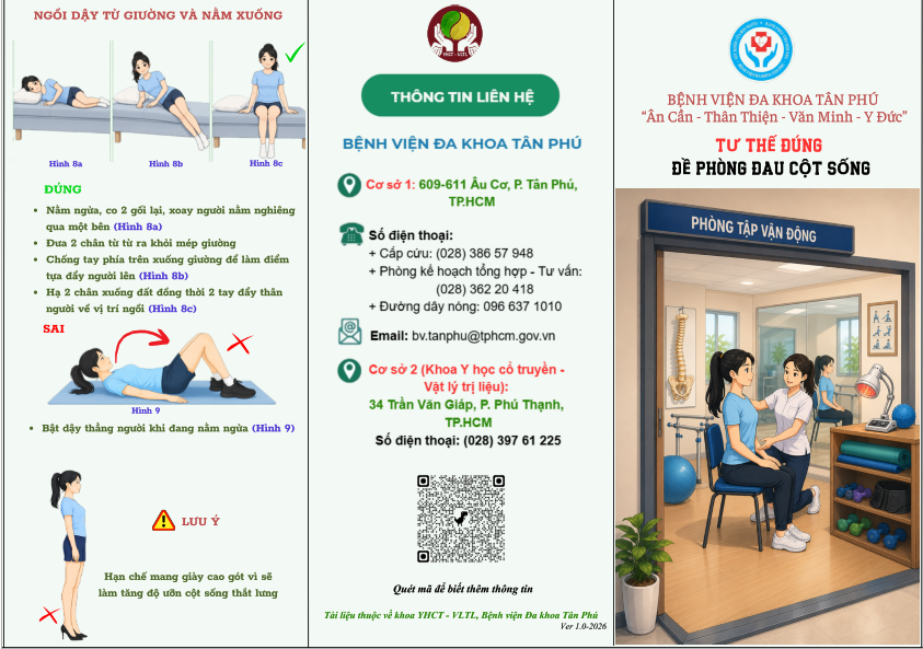 TƯ THẾ ĐÚNG ĐỀ PHÒNG ĐAU CỘT SỐNG