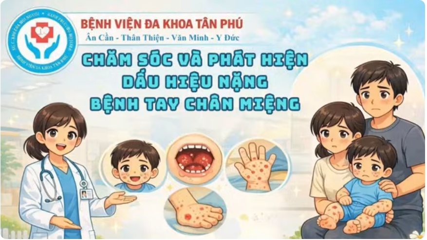Video hướng dẫn tư vấn giáo dục sức khỏe chăm sóc trẻ bệnh Tay Chân Miệng