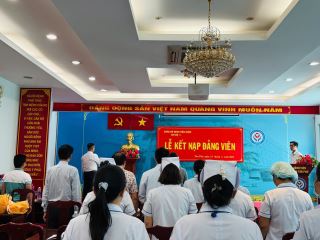 le ket nap dang vien tai chi bo 1 chi bo 3 va chi bo 4  truc thuoc dang bo benh vien quan tan phu