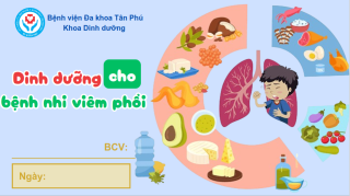 dinh duong cho benh nhi viem phoi
