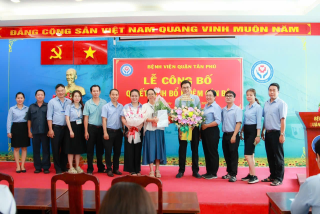 ban tin le cong bo quyet dinh bo nhiem   pho truong phong to chuc – hanh chinh quan tri benh vien quan tan phu ngay 02 thang 6 nam 2025